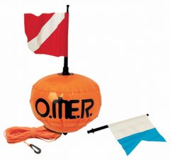 Мисливський сигнальний буй Spherical float with red and alfa flag 6241(OMER)(diving)