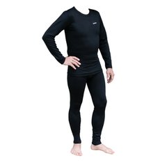 Термобілизна чоловіча Tramp Warm Soft комплект (футболка+штани) TRUM-019 S-M черный