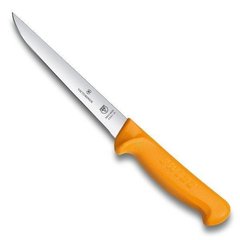 Нож бытовой, кухонный Victorinox Swibo Boning (лезвие: 140мм), желтый 5.8401.14