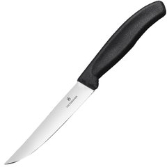 Нож кухонный, бытовой Victorinox Swissclassic Steak (лезвие: 120мм), черный 6.7903.12