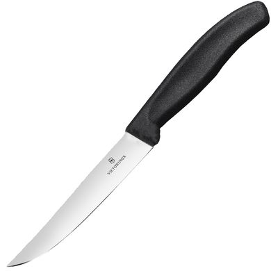 Нож кухонный, бытовой Victorinox Swissclassic Steak (лезвие: 120мм), черный 6.7903.12