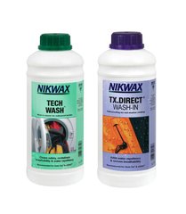 Набір Nikwax Twin Pack - Tech Wash 1L + TX Direct 1L