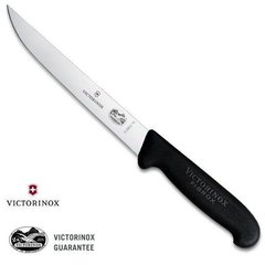 Нож бытовой, кухонный Victorinox Fibrox Carving (лезвие:180мм), черный 5.2803.18