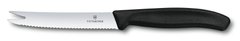 Кухонный нож SwissClassic Cheese&Sausage 11см волн. с черн. ручкой