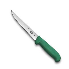 Нож бытовой, кухонный Victorinox Fibrox (лезвие: 150мм), зеленый 5.6004.15
