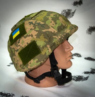 Кавер Kirasa на шлем с козырьком Ballistic Helmet KC-HM001 пиксель (KI604)