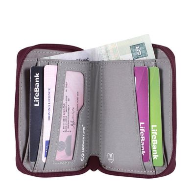 Кошелек Lifeventure Recycled RFID Bi-Fold Wallet, plum (68726)