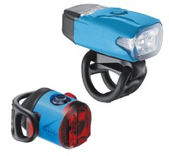 Комплект світла Lezyne LED KTV DRIVE / FEMTO USB PAIR Блакитний 220/5 люмен Y13