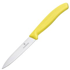 Нож кухонный, бытовой Victorinox Swissclassic (лезвие: 100мм), желтый 6.7706.L118