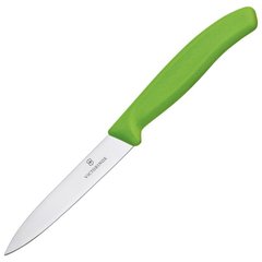 Нож кухонный, бытовой Victorinox Swissclassic (лезвие: 100мм), зеленый 6.7706.L114