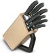 Набор кухонных ножей Victorinox Swissclassic (8 предметов) с подставкой, черный 6.7173.8