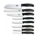Набір кухонних ножів Victorinox Swissclassic (8 предметів) із підставкою, чорний 6.7173.8