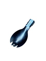Ложка-вилка складная титановая TiTo Titanium голубая