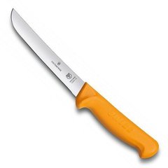 Нож бытовой, кухонный Victorinox Swibo Boning Wide (лезвие: 160мм), желтый 5.8407.16