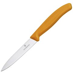 Нож кухонный, бытовой Victorinox Swissclassic (лезвие: 100мм), оранжевый 6.7706.L119