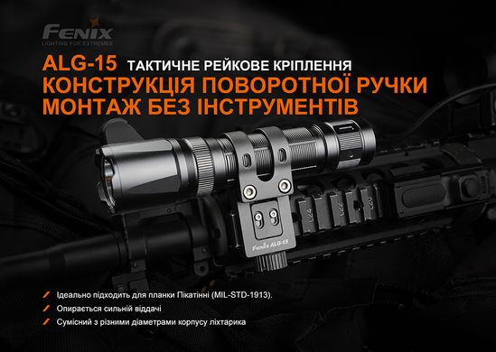 Кріплення на зброю для тактичних ліхтарів Fenix ALG-15