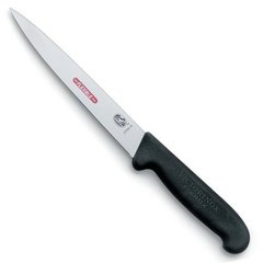 Нож бытовой, кухонный Victorinox Fibrox Filleting Superflex (лезвие: 180мм), черный 5.3813.18