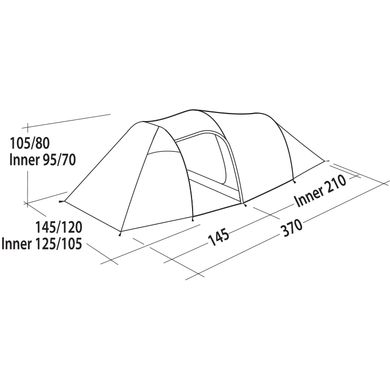 Палатка двухместная Easy Camp Magnetar 200 Rustic Green (120414)