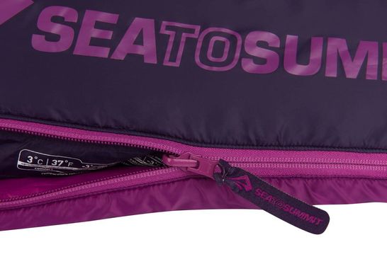 Спальный мешок женский Sea to Summit Quest QuI, Right Zip, Grape/Blackberry, Long (STS AQU1-WL)