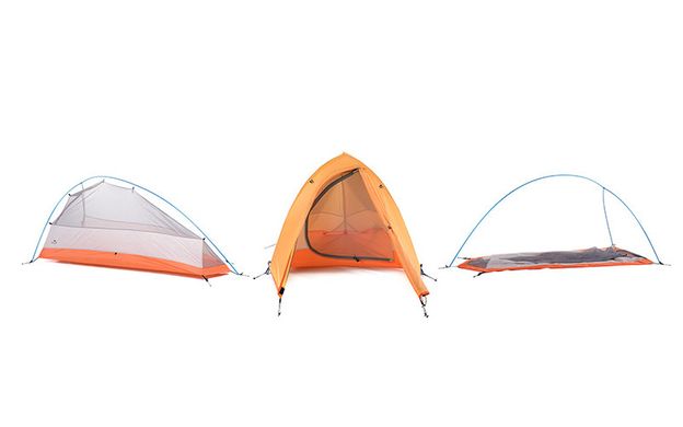 Палатка Cloud UP I (1-х местная) 210T polyester + footprint NH15T001-T orange 6927595787366