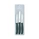 Набор кухонных ножей Victorinox Swissclassic (лезвие: 80/80/100мм), черный, блистер 6.7113.3