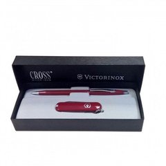 Набір Victorinox Classic (ніж Classic SD (58мм, 7 функцій) + ручка Cross BP), червоний 4.4401