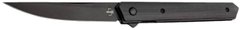 Нож Boker Plus Kwaiken Air G10 All Black, общая длина - 213 мм, длина клинка - 90 мм, сталь - VG-10, рукоять - G-10, клипса