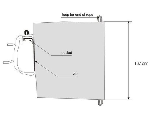 Сумка для веревки Singing Rock Rope Bag Black XX (SR C0001.BB-XX)