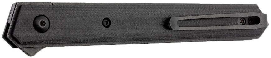Нож Boker Plus Kwaiken Air G10 All Black, общая длина - 213 мм, длина клинка - 90 мм, сталь - VG-10, рукоять - G-10, клипса