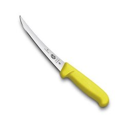 Нож бытовой, кухонный Victorinox Fibrox Flex (лезвие: 150мм), желтый 5.6618.15