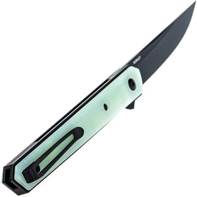 Нож Boker Plus Kwaiken Air G10 Jade, общая длина - 213 мм, длина клинка - 90 мм, сталь - VG-10, рукоять - G-10, клипса