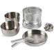 Набір посуду та спиртовий пальник Tatonka Multi Set plus A.Burner, Silver (TAT 4010.000)