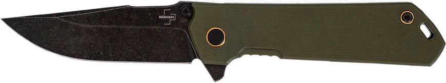 Нож Boker Plus Kihon Assisted od green, сталь - D2, рукоятка - G-10, длина клинка - 85 мм, общая длина - 199 мм