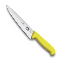 Нож бытовой, кухонный Victorinox Fibrox (лезвие: 190мм), желтый 5.2008.19