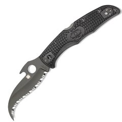 Нож складной Spyderco Matriarch 2 (длина: 217мм, лезвие: 91мм, черное), черный
