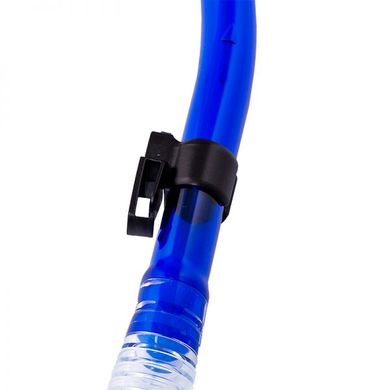 Трубка з клапаном Marlin Dry Lux Blue / Trans