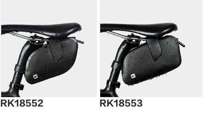Велосумка підсідельна L 1.1л RK18553 black RW191