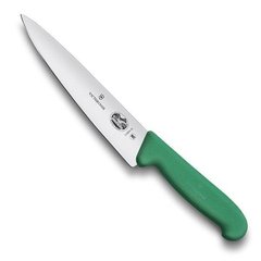 Нож бытовой, кухонный Victorinox Fibrox (лезвие: 190мм), зеленый 5.2004.19