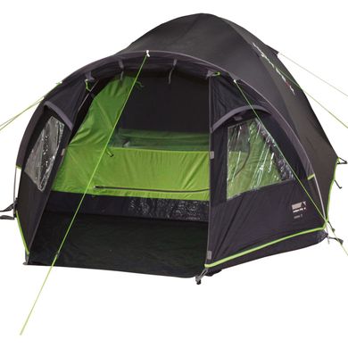 Палатка 4 вместительная для кемпинга High Peak Talos 4 Dark Grey/Green (923770)