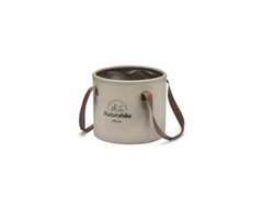 Ведро складное Round bucket PVC 10 л NH20SJ040 light coffee 6927595764619
