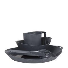 Набор посуды Lifeventure Ellipse Camping Tableware Set, graphite (75800)