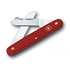 Нож складной, садовый Victorinox (100мм, 2 функции), красный 3.9045