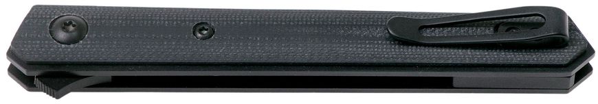 Ніж Boker Plus Kwaiken Air Mini G10 All Black, загальна довжина - 183 мм, довжина клинка - 78 мм, сталь - VG-10, руків’я - G-10, кліпса