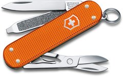 Складной нож Victorinox CLASSIC SD Tiger Orange 58мм/1сл/5функ/рифл.оранж (Lim.Ed. 2021) Vx06221.L21
