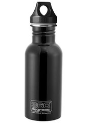 Фляга 360° degrees Stainless Steel Bottle, Matte Black, 550 ml (STS 360SSB550MTBK)