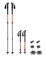 Треккинговые телескопические палки Pinguin Shock FL/TL Foam, 63-135 см, Orange (PNG 812121)