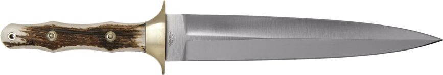 Ніж Boker Arbolito Colmillo Stag, сталь - ACX 390, руків’я - ріг оленя, довжина клинка - 252 мм, довжина загальна - 400 мм, піхви