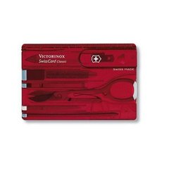 Набор Victorinox Swisscard (82х54х4мм, 10 функций), красный 0.7100.T