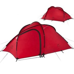 Палатка Hiby III (3-х местная) 20D silicone New version + footprint NH18K240-P red 6927595728161