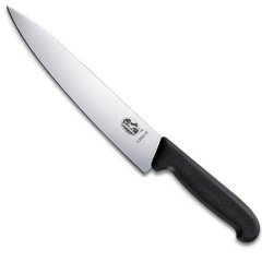 Нож бытовой, кухонный Victorinox Fibrox (лезвие: 220мм), черный 5.2003.22